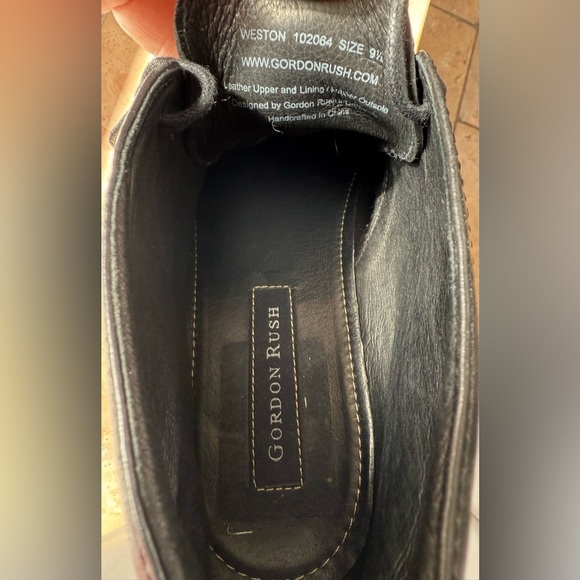 Gordon Rush Black Leather Chukka Boots | Size 9.5 | Weston Style 102064 - Picture 6 of 7